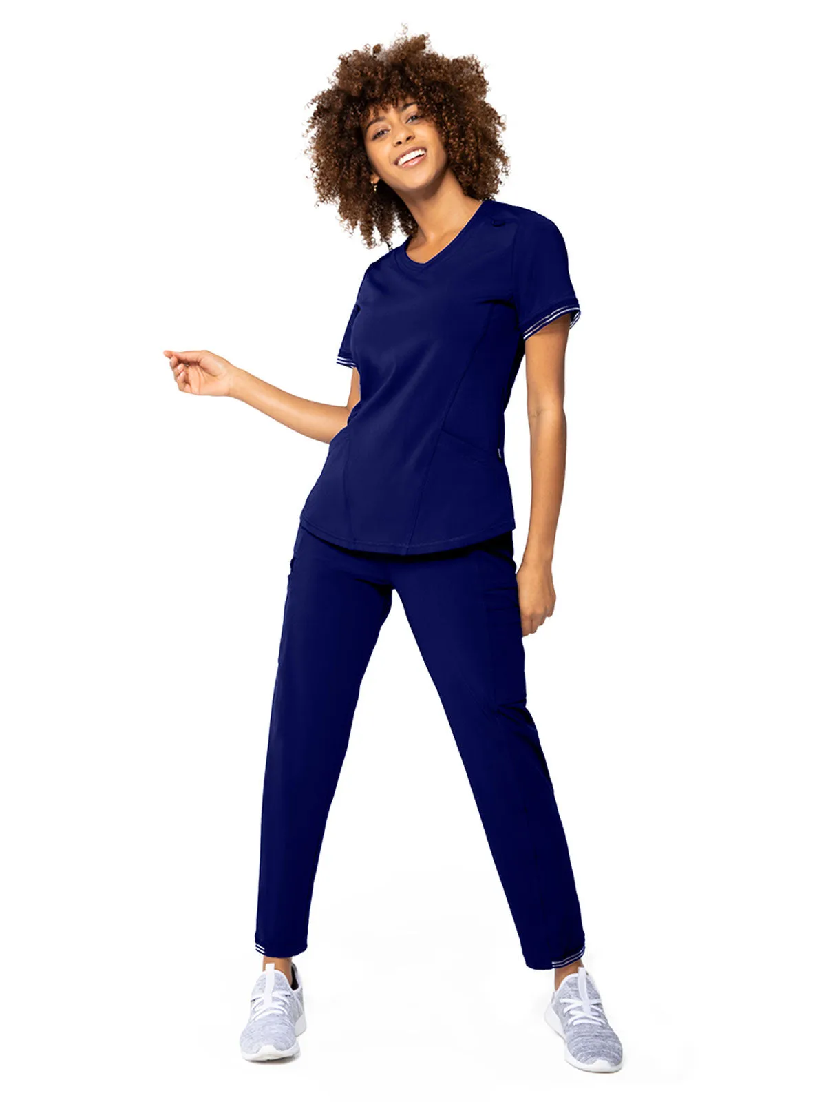 Impulse - Women's V-Neck 2 Pocket Solid Scrub Top