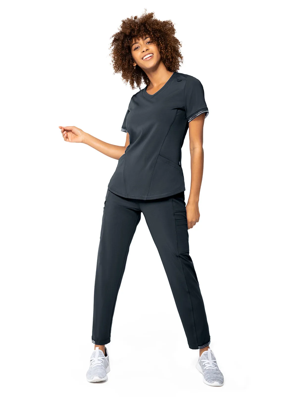 Impulse - Women's V-Neck 2 Pocket Solid Scrub Top