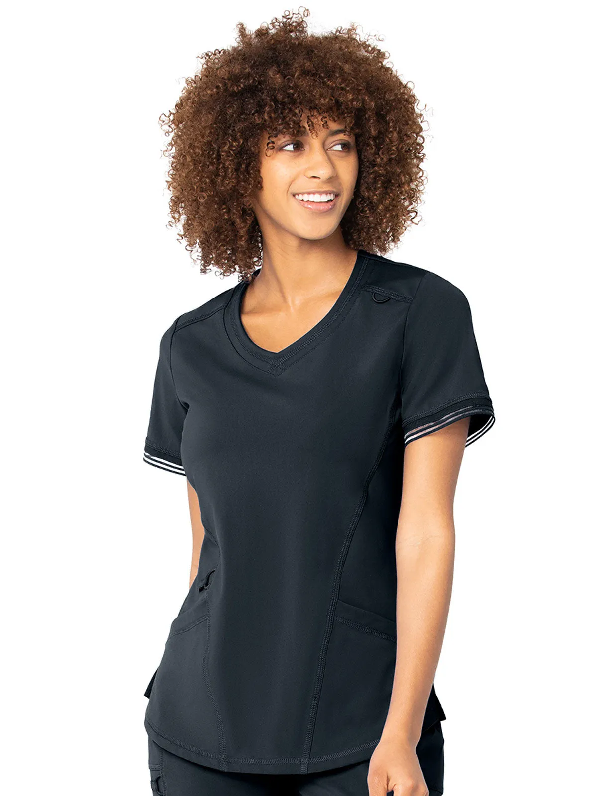 Impulse - Women's V-Neck 2 Pocket Solid Scrub Top