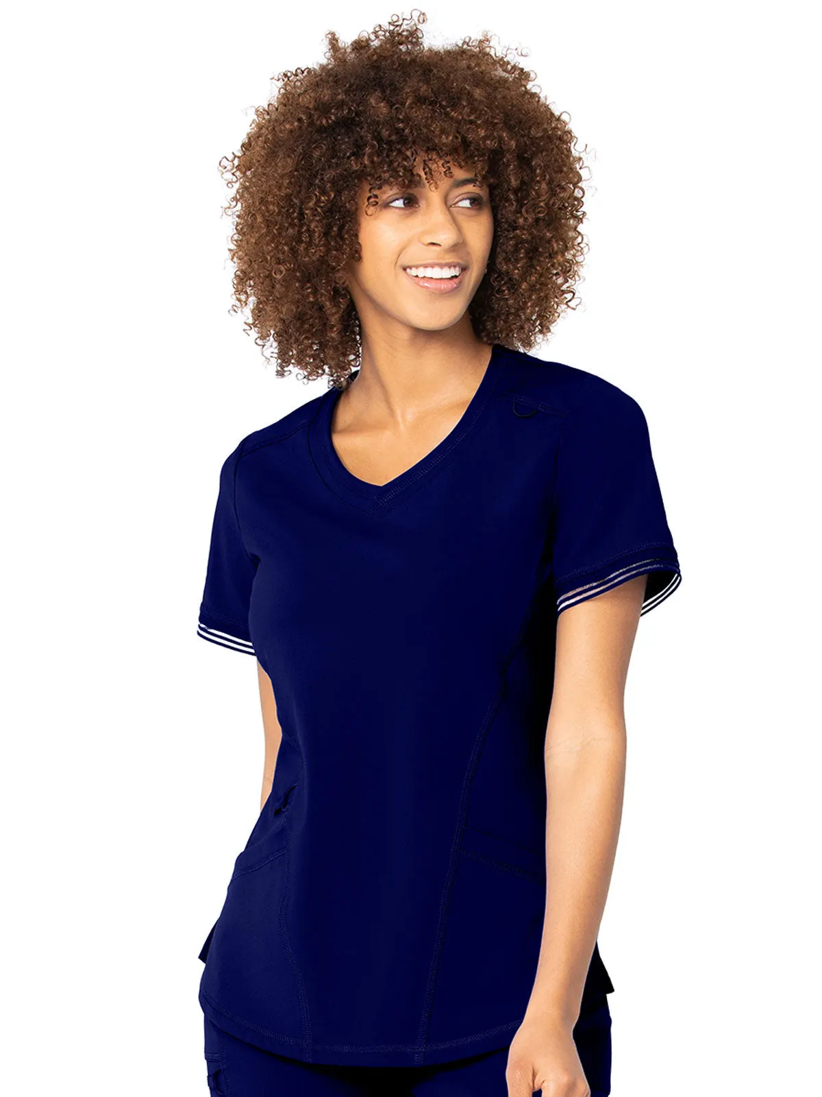 Impulse - Women's V-Neck 2 Pocket Solid Scrub Top