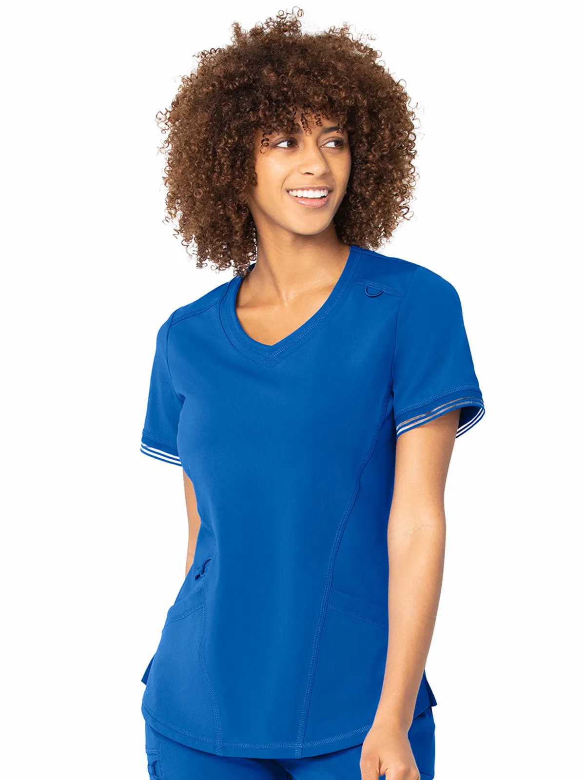 Impulse - Women's V-Neck 2 Pocket Solid Scrub Top