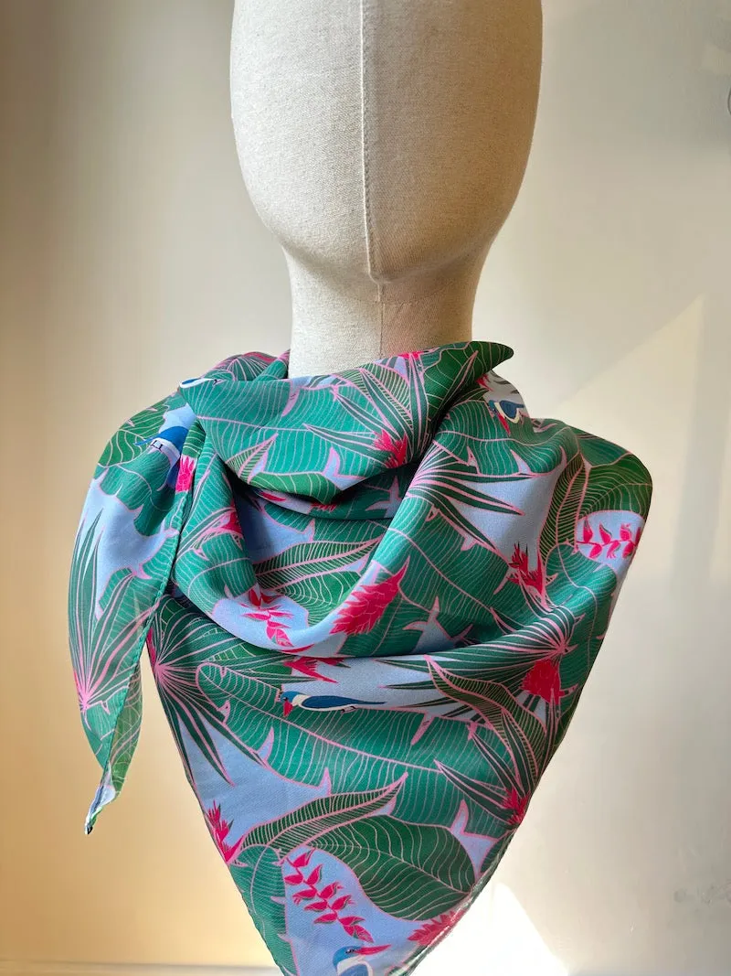 King Fisher Chiffon Scarf