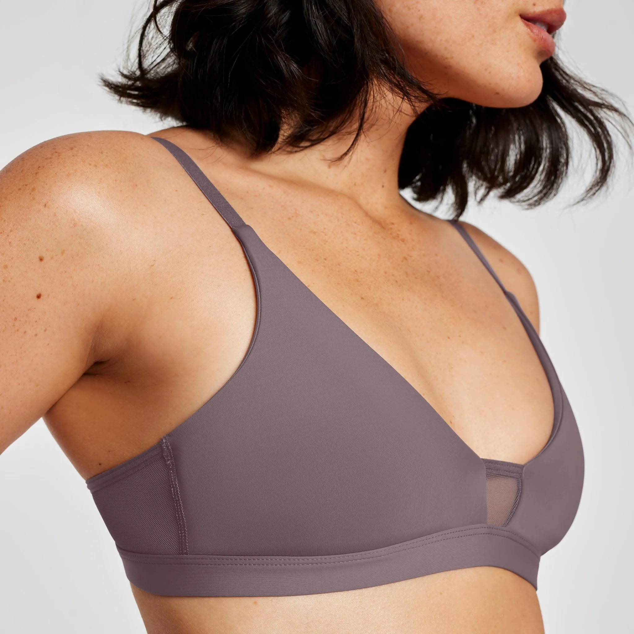 Limitless Wirefree Scoop Bra Peppercorn