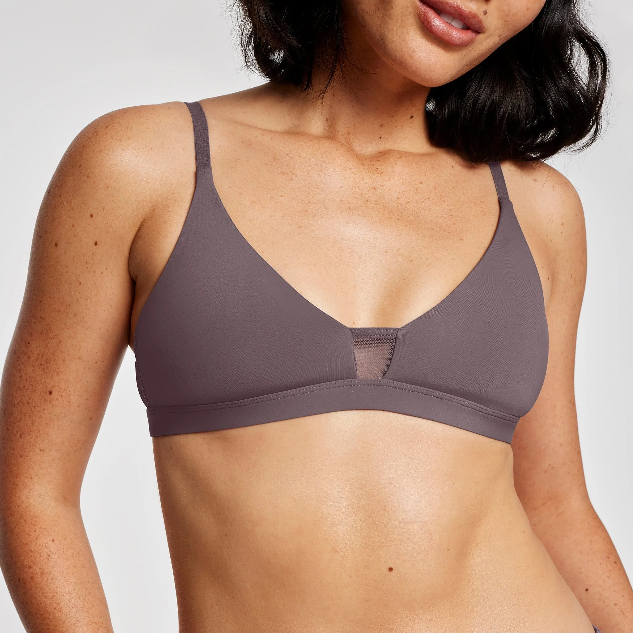 Limitless Wirefree Scoop Bra Peppercorn