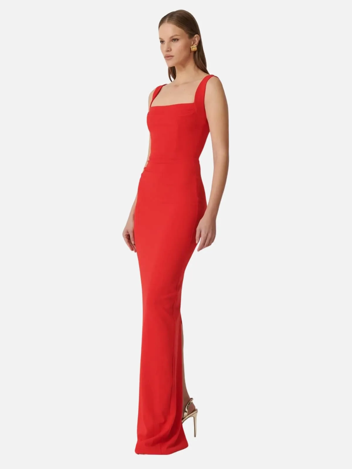 Marbella Gown - Cherry Red