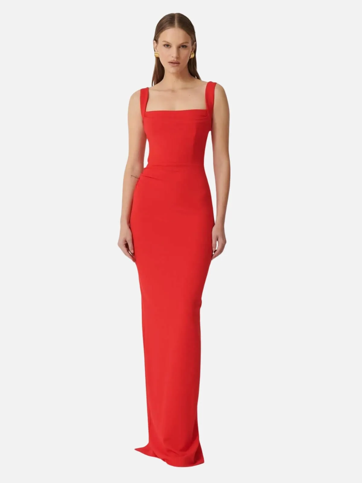 Marbella Gown - Cherry Red