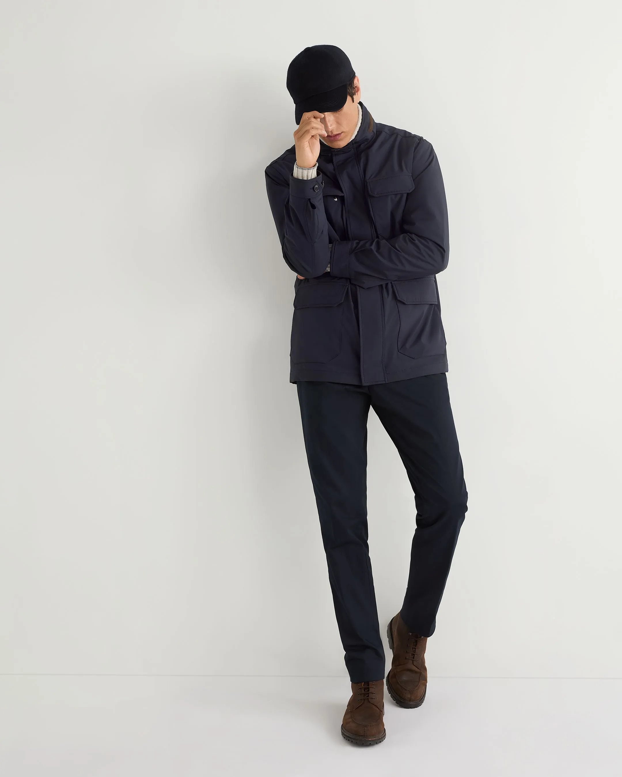 Men's Vale Utility Jacket Navy Blue