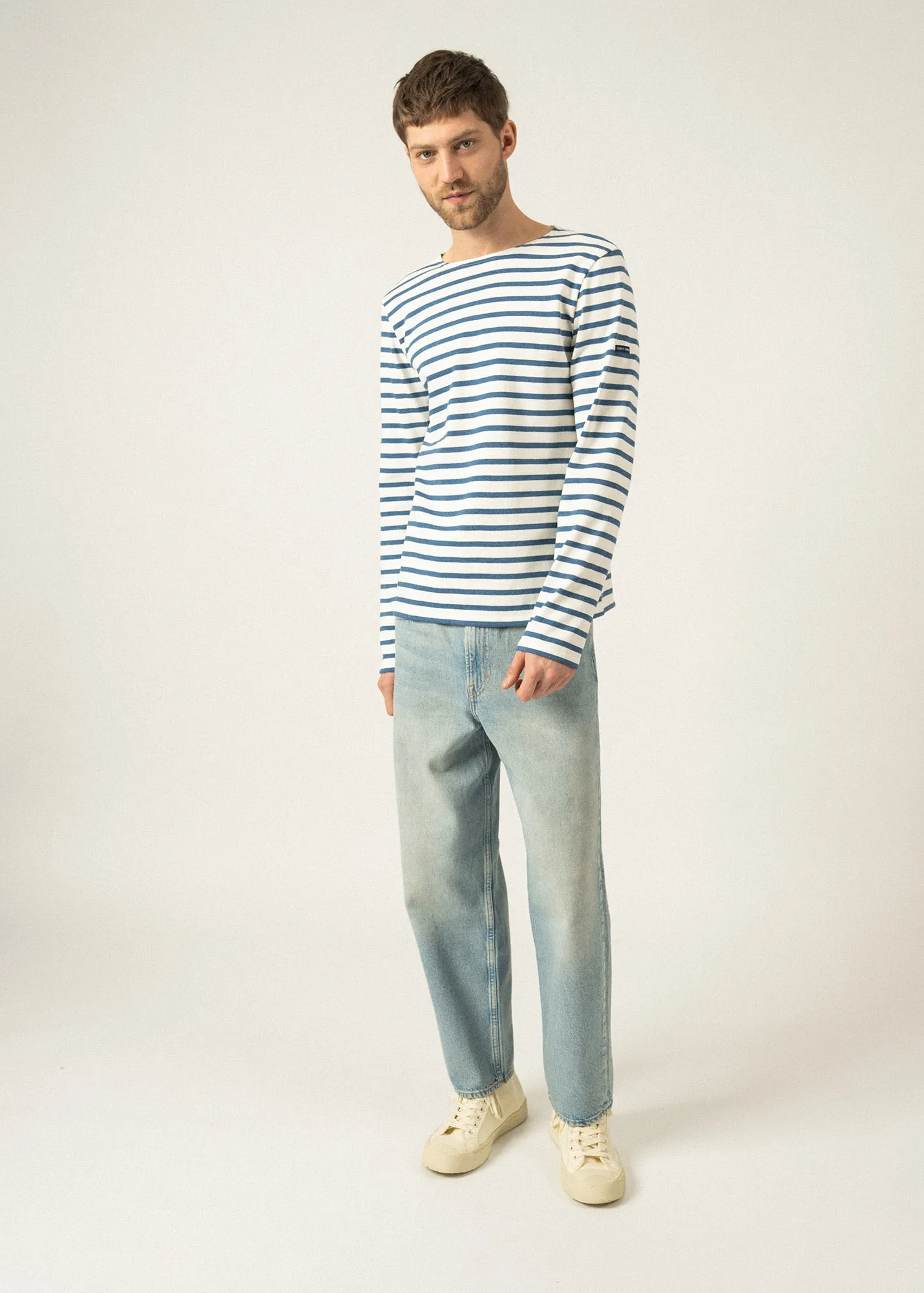 Meridien unisex striped sailor shirt - regular fit, in thick cotton (ECUME/COOPER JEAN)