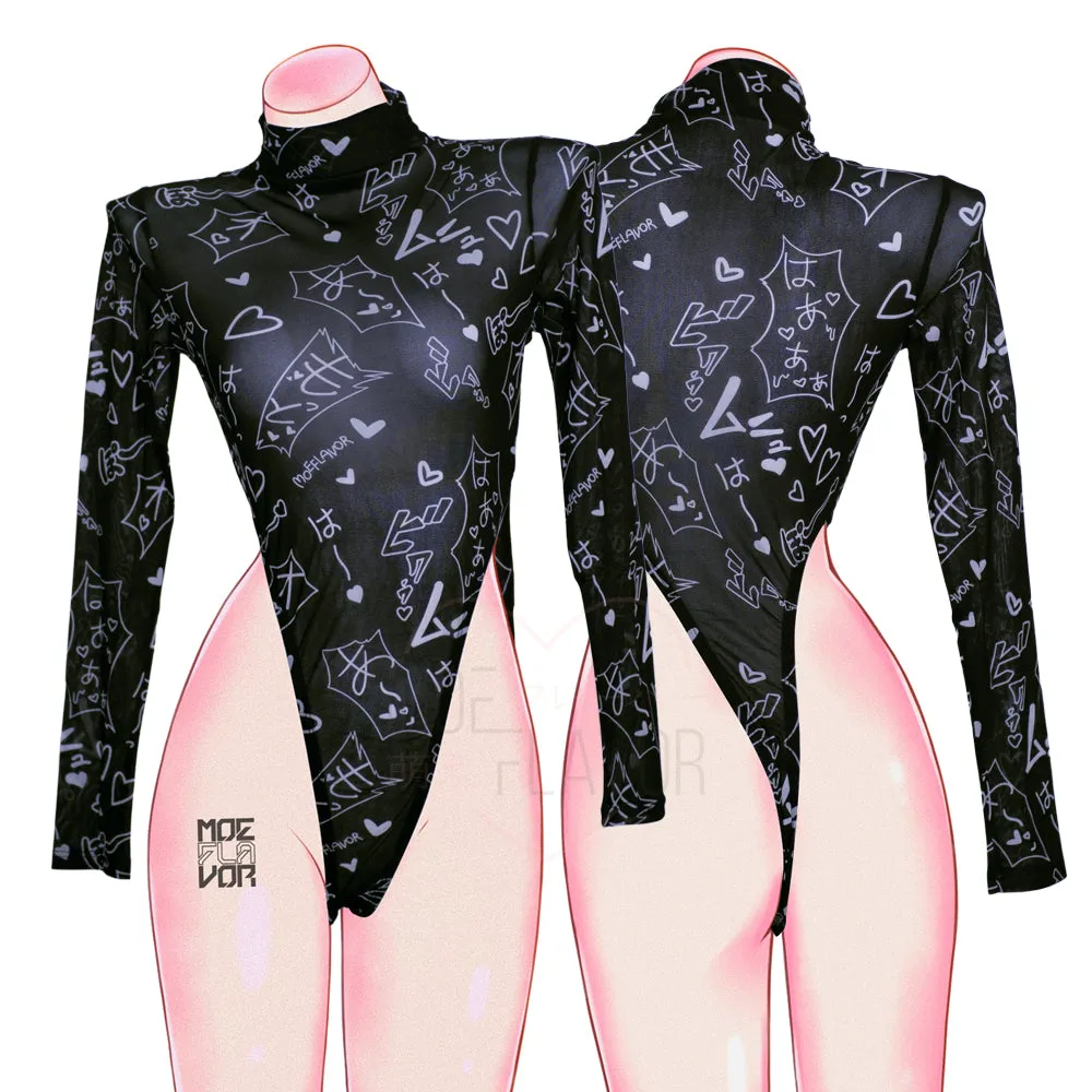 Mesh Manga Noises Bodysuit