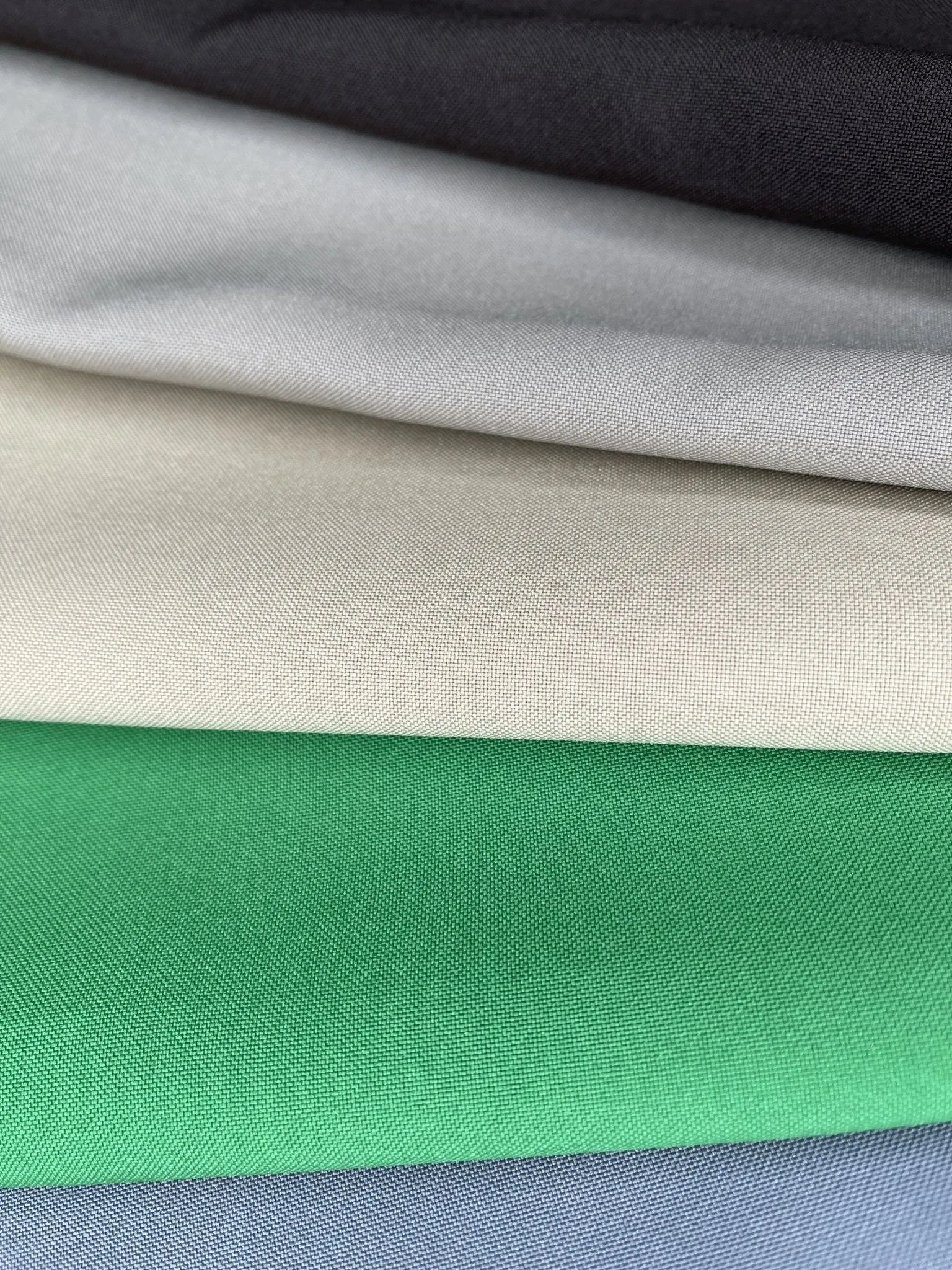 Mini Matt fabric, multifunctional polyester fabric for hospitality uniforms, aprons, tablecloths. Also known as Bi-Stretch Fabric.