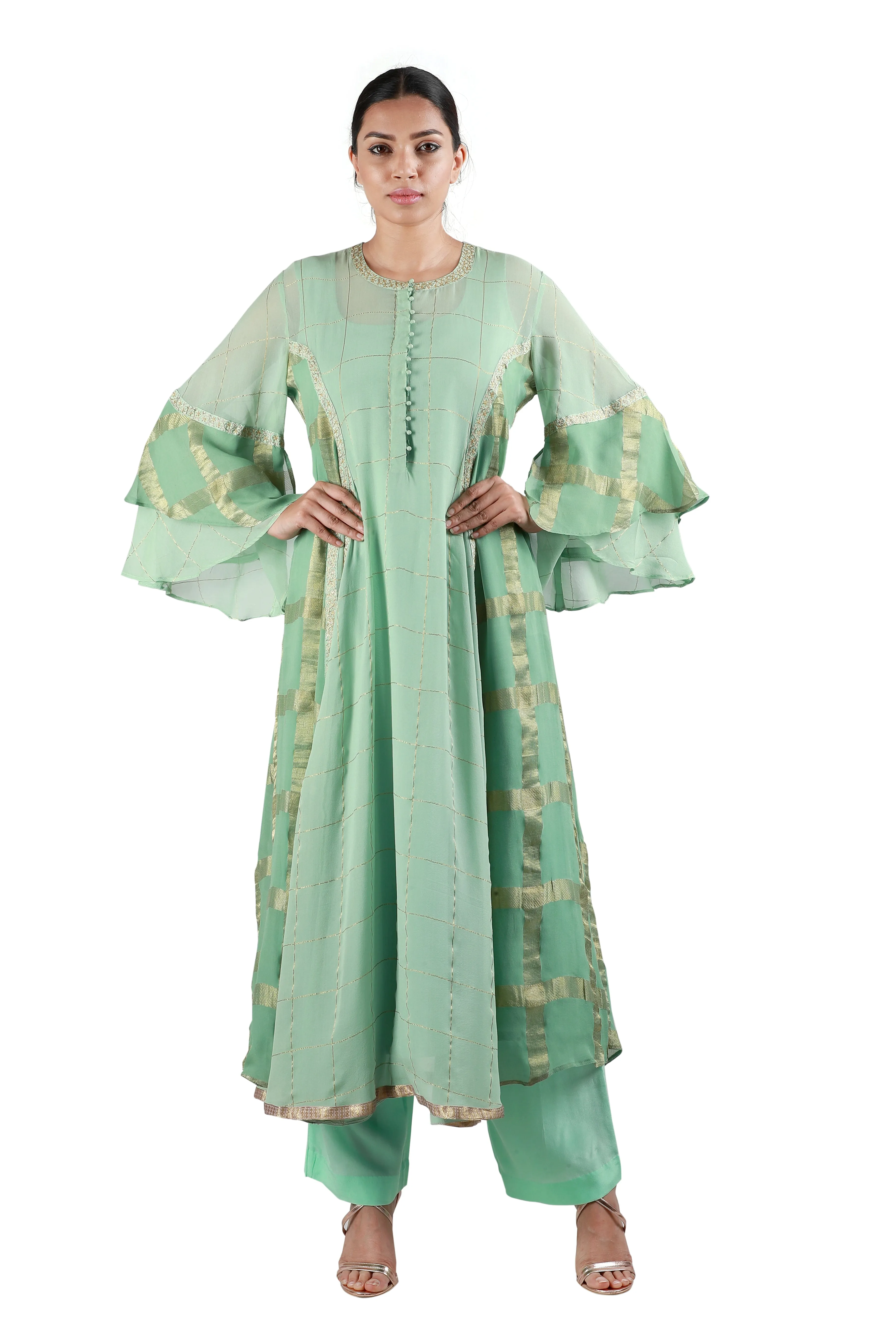 Mint green Salwar