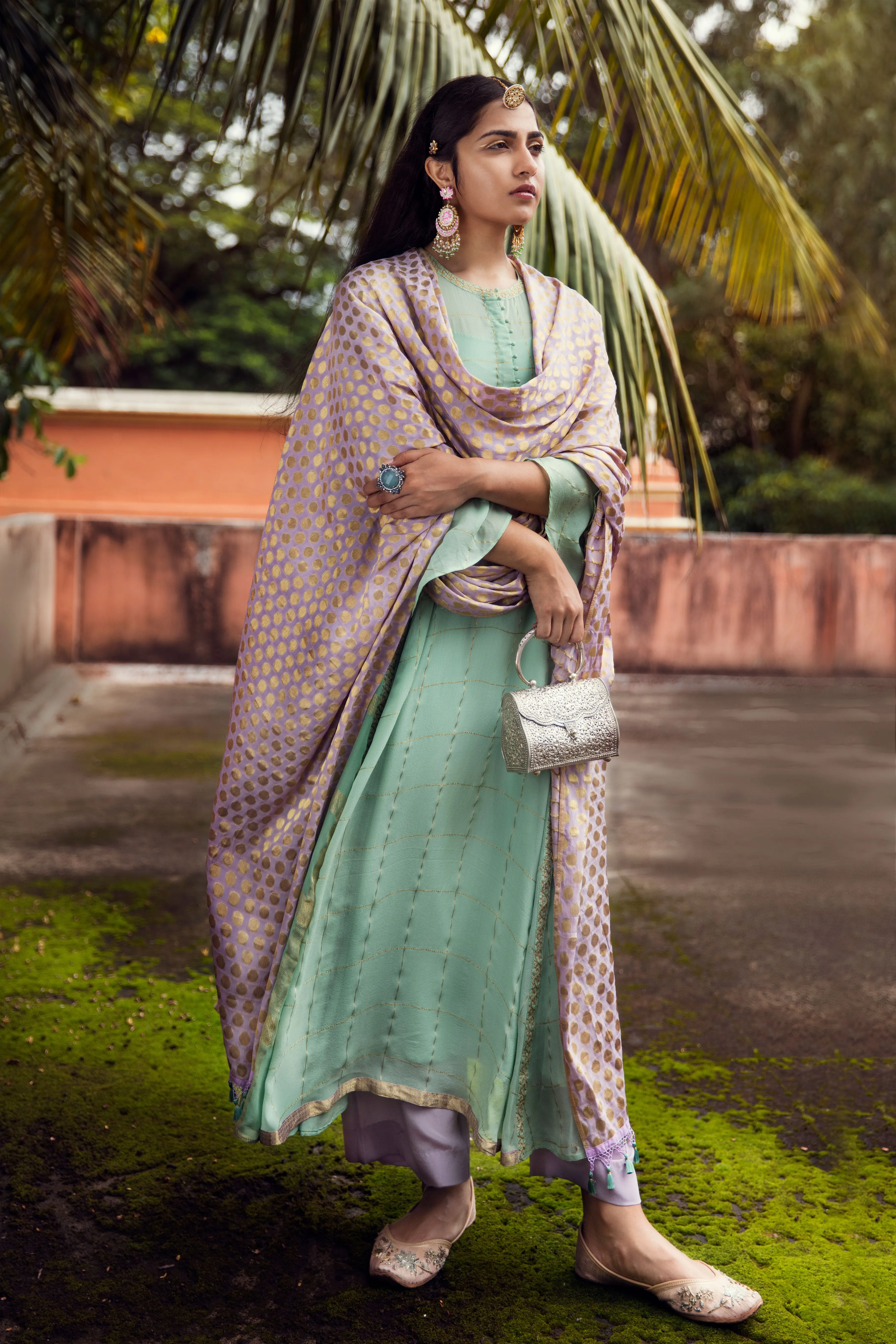 Mint green Salwar