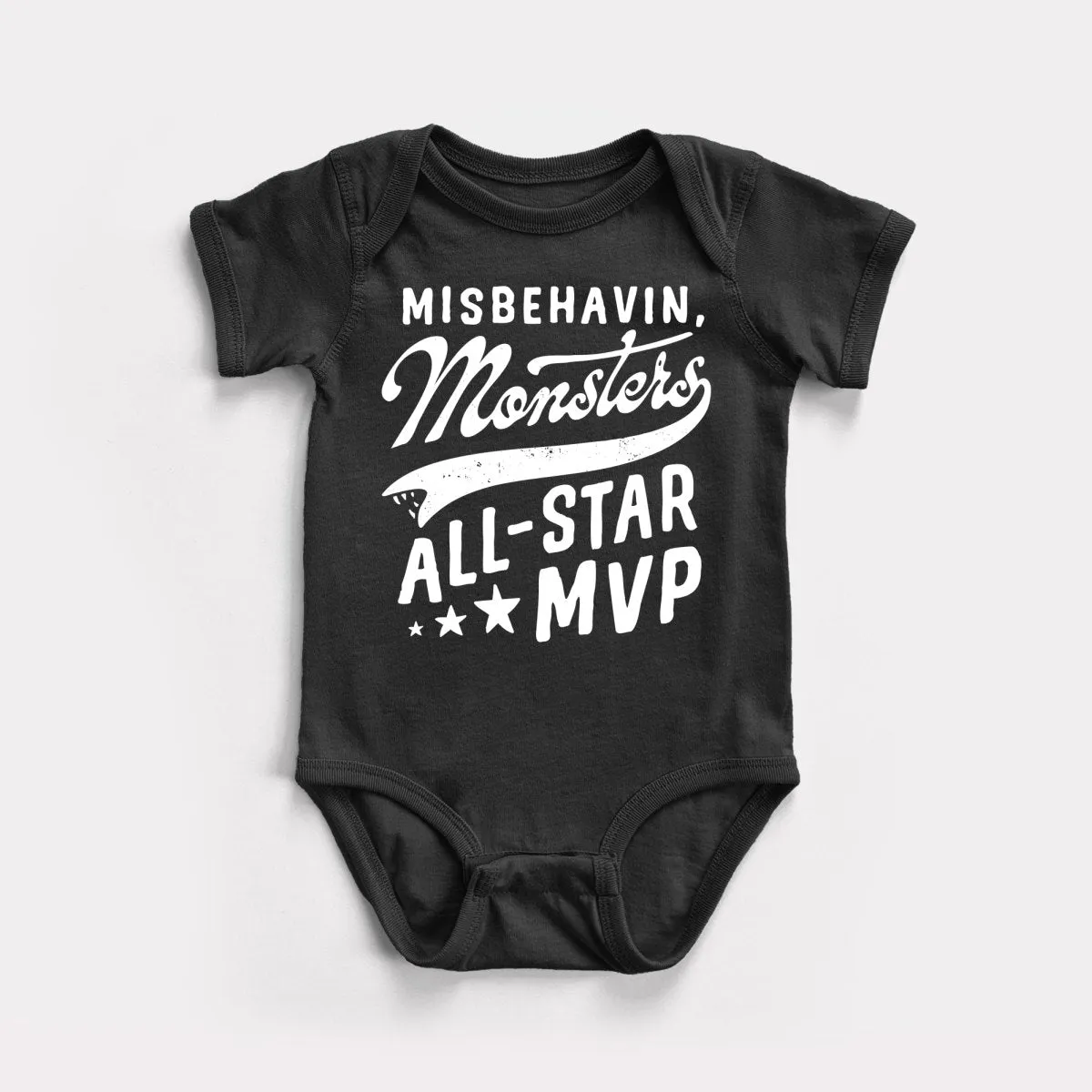 Misbehavin' Monsters Baby Bodysuit