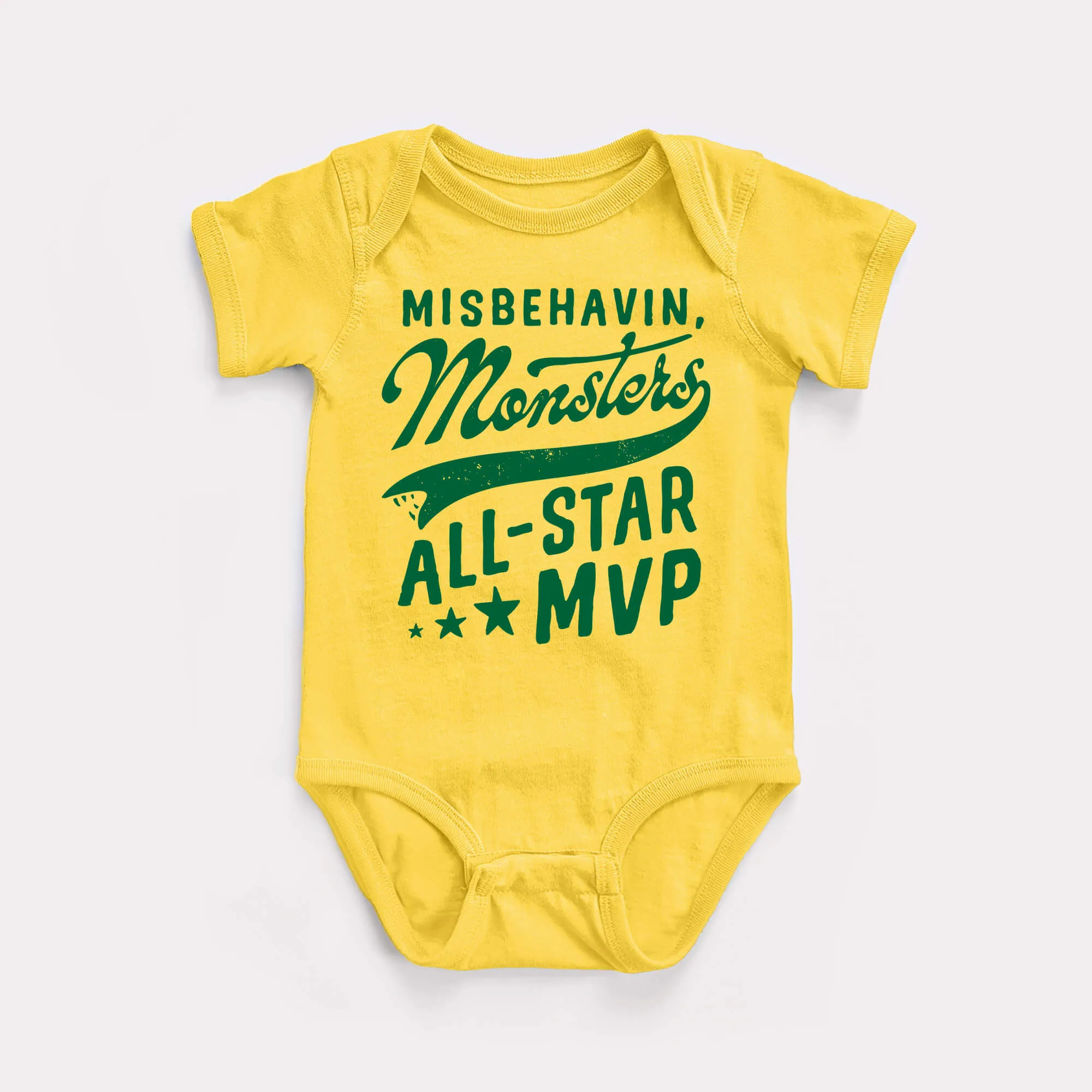 Misbehavin' Monsters Baby Bodysuit