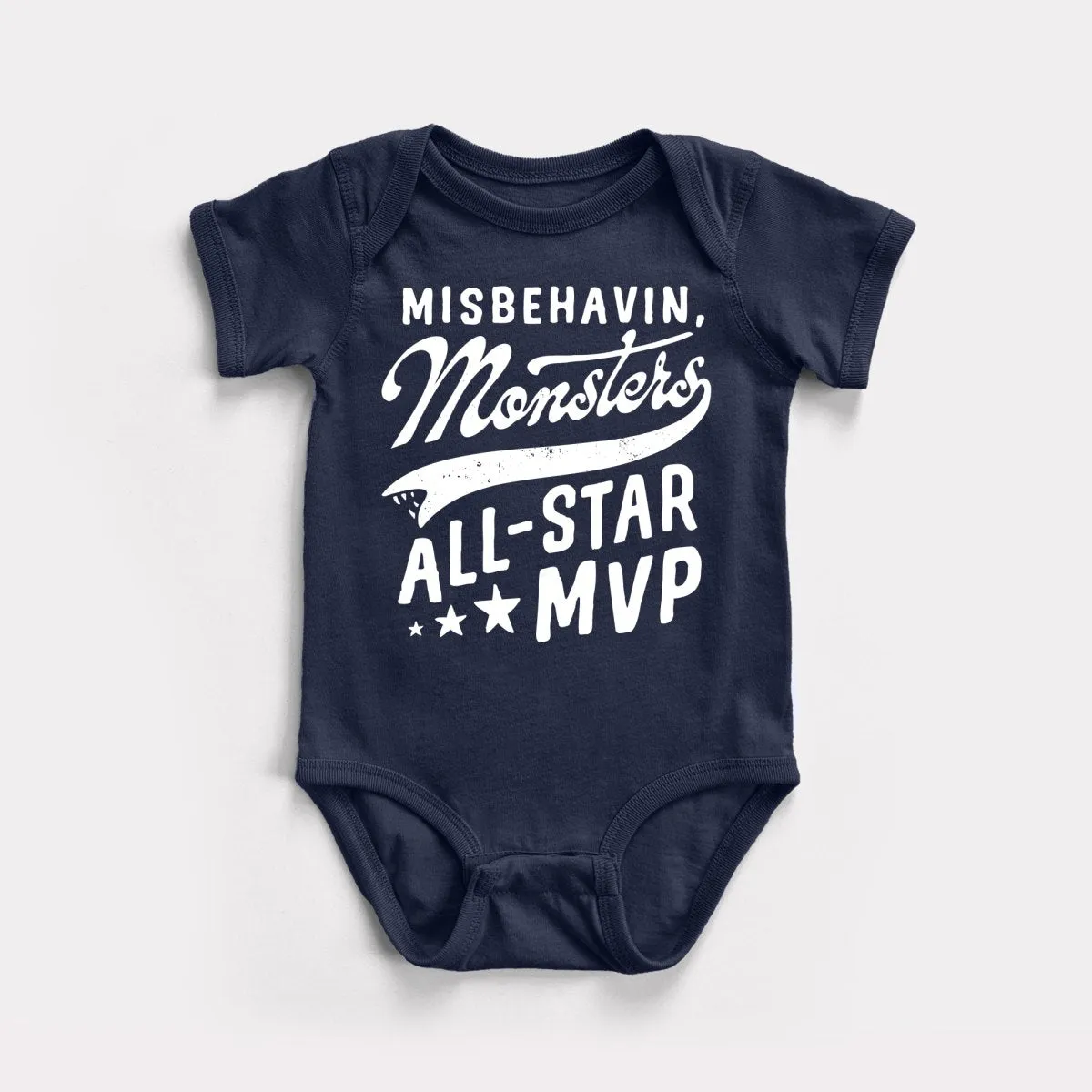 Misbehavin' Monsters Baby Bodysuit