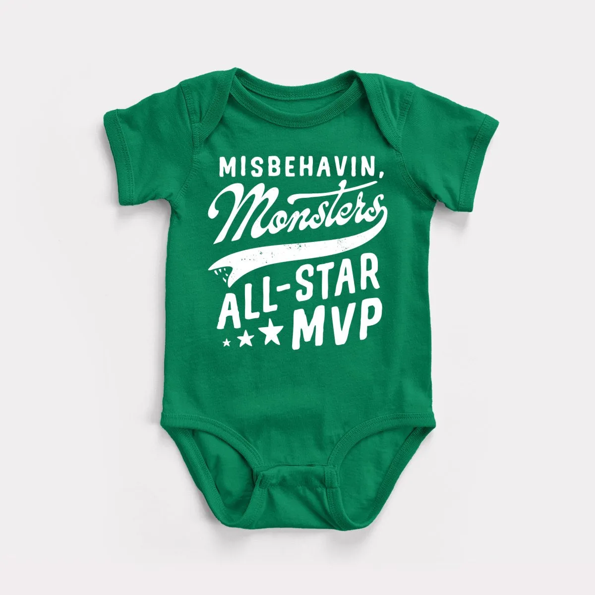 Misbehavin' Monsters Baby Bodysuit