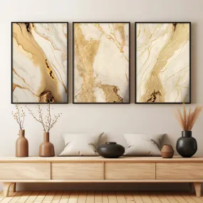 Modern Abstract Black Beige Golden Liquid Marble Print Wall Art Fine Art Canvas Prints Pictures For Living Room Bedroom Art Decor