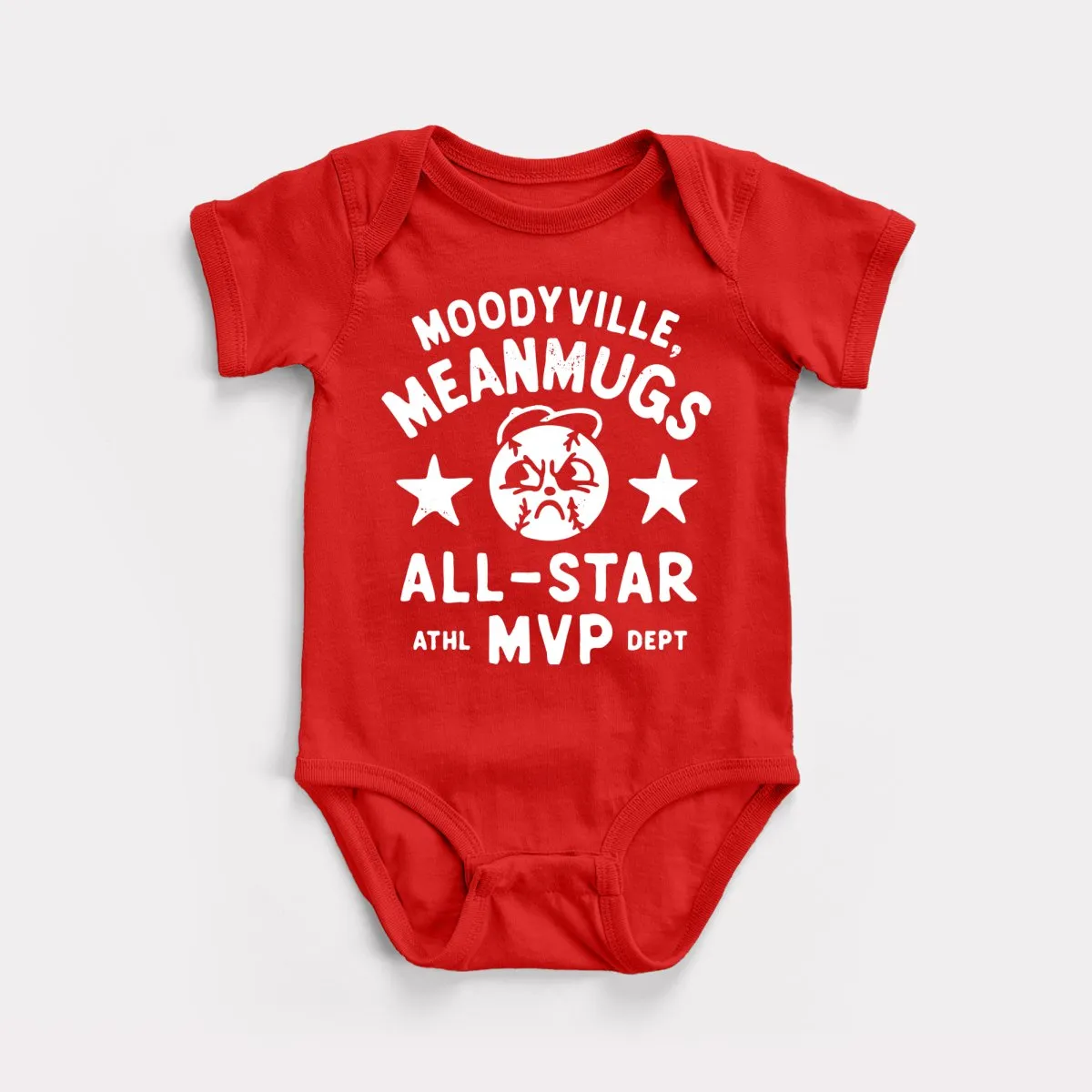 Moodyville Meanmugs Baby Bodysuit