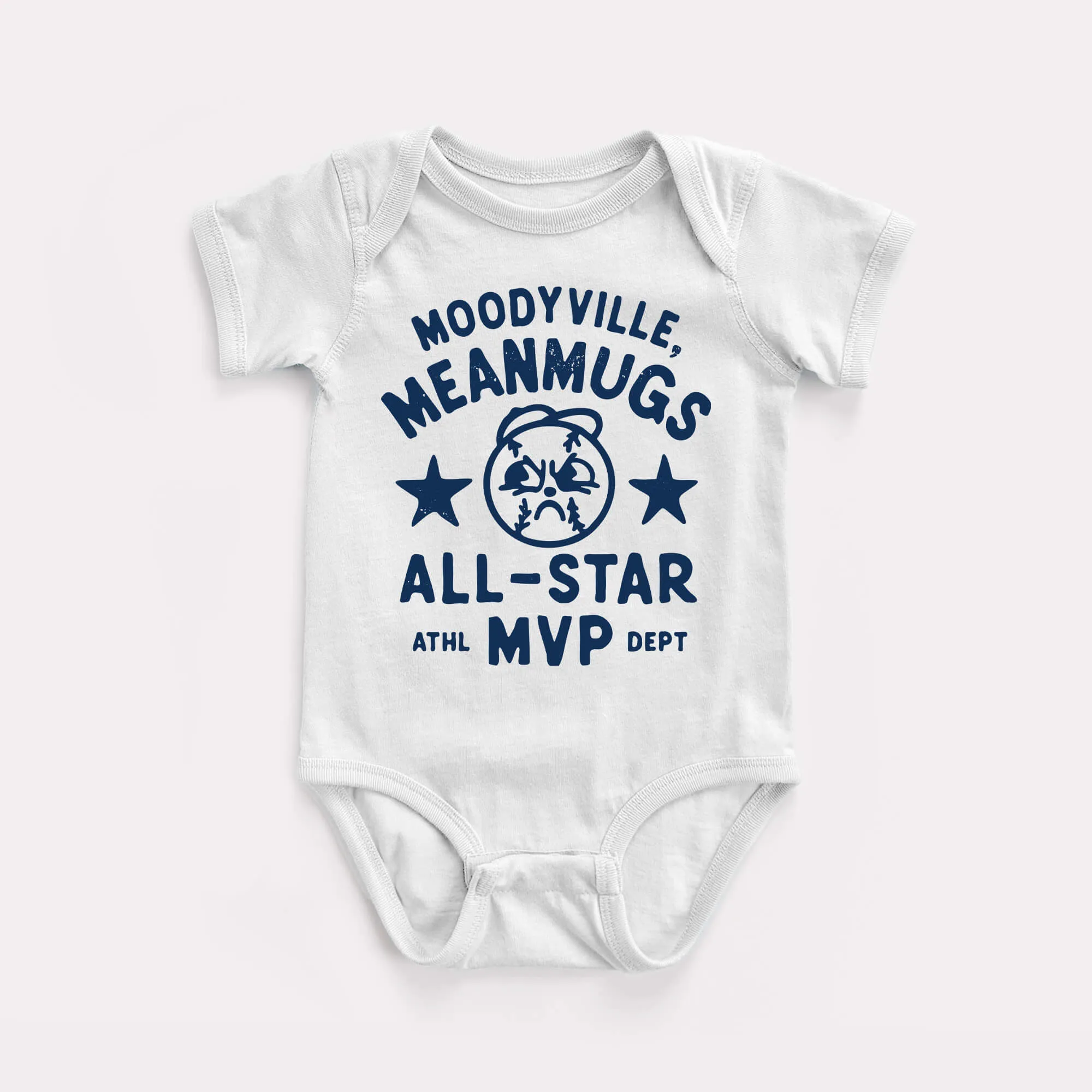 Moodyville Meanmugs Baby Bodysuit