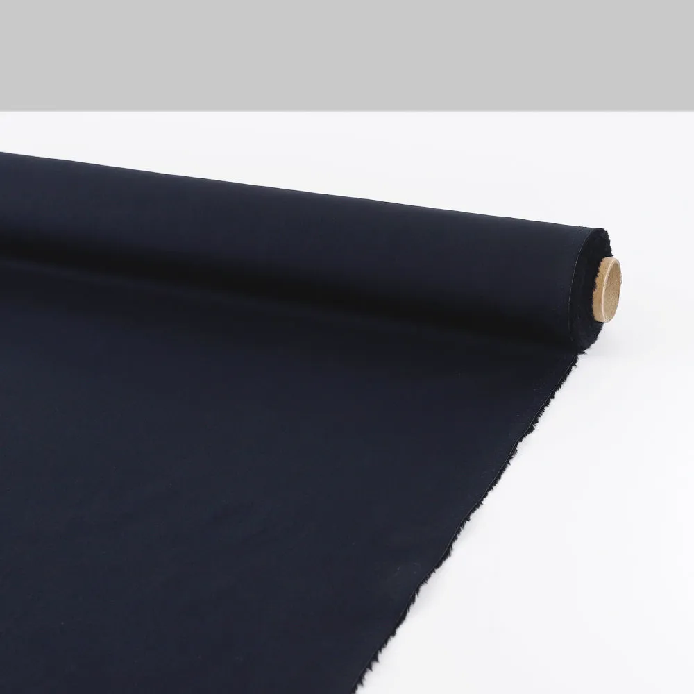 Organic Cotton Poplin - Navy