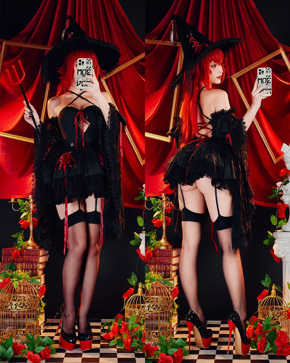 Pre-Order Blood Moon Laced Witch Dress