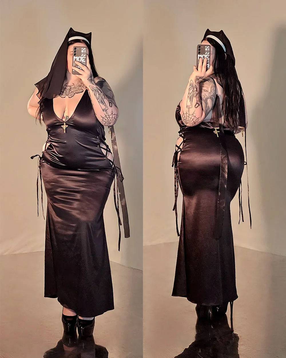 Pre-Order Gold Drip Nun Chain Dress