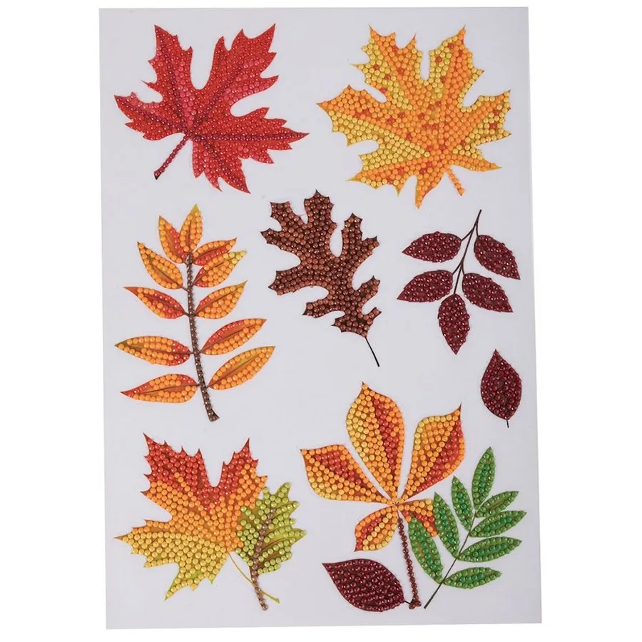 "Autumn" Crystal Art Sticker Set x26