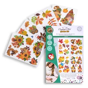 "Autumn" Crystal Art Sticker Set x26