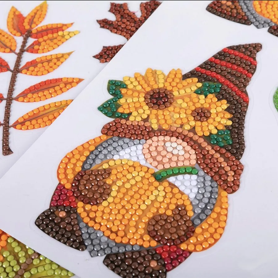 "Autumn" Crystal Art Sticker Set x26