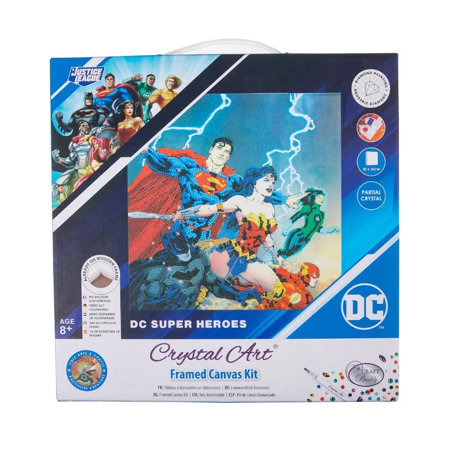 "DC Heroes" DC Comics Crystal Art Kit 30x30cm