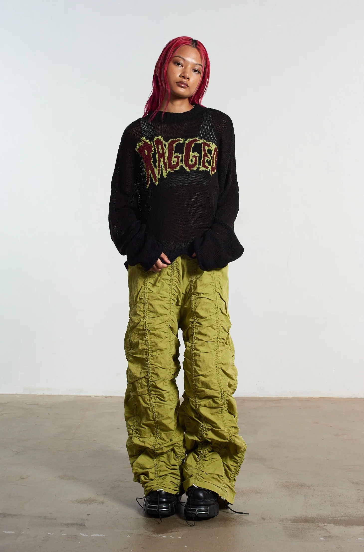 Ragged Fine Knit Logo Jumper