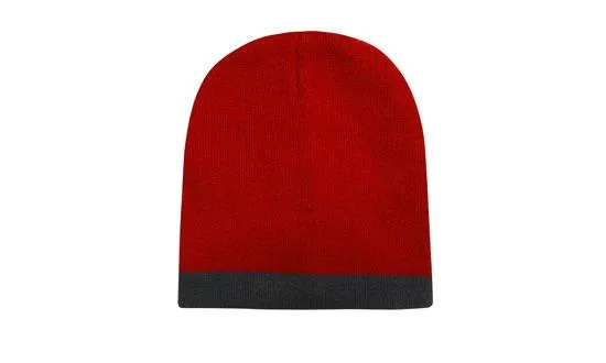 Roll Down 2 Tone Acrylic Beanie