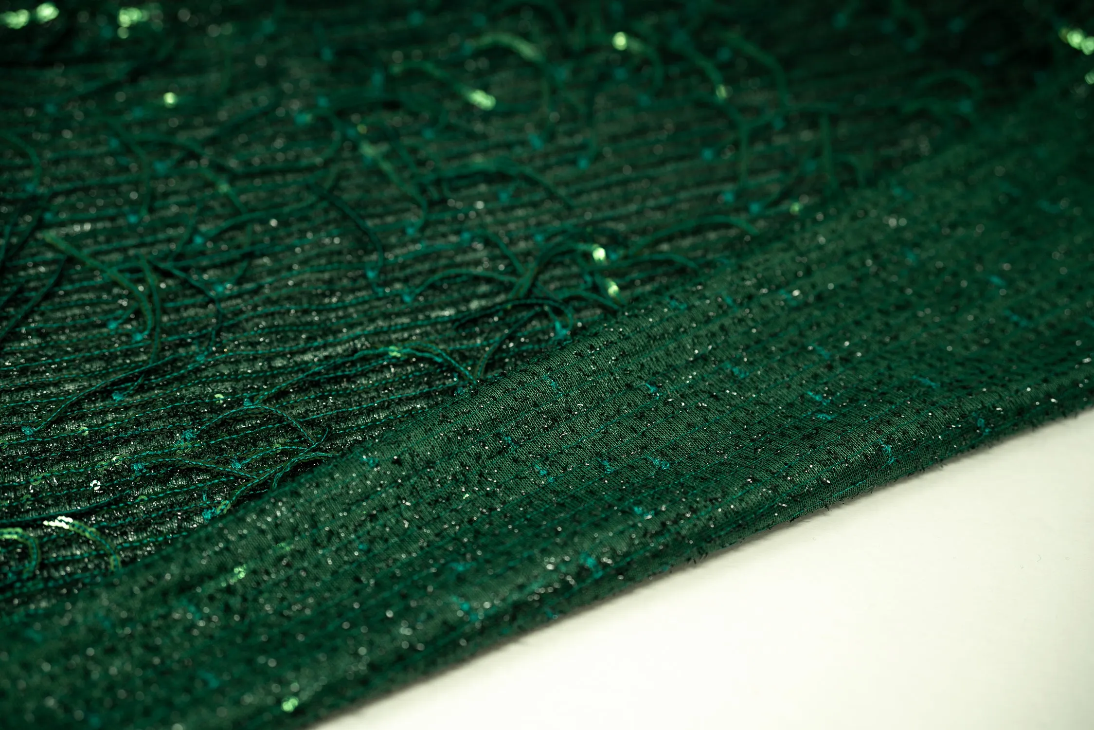 Shimmy Polyester Mesh with Dangle Sequin Fabric | Blue Moon Fabrics