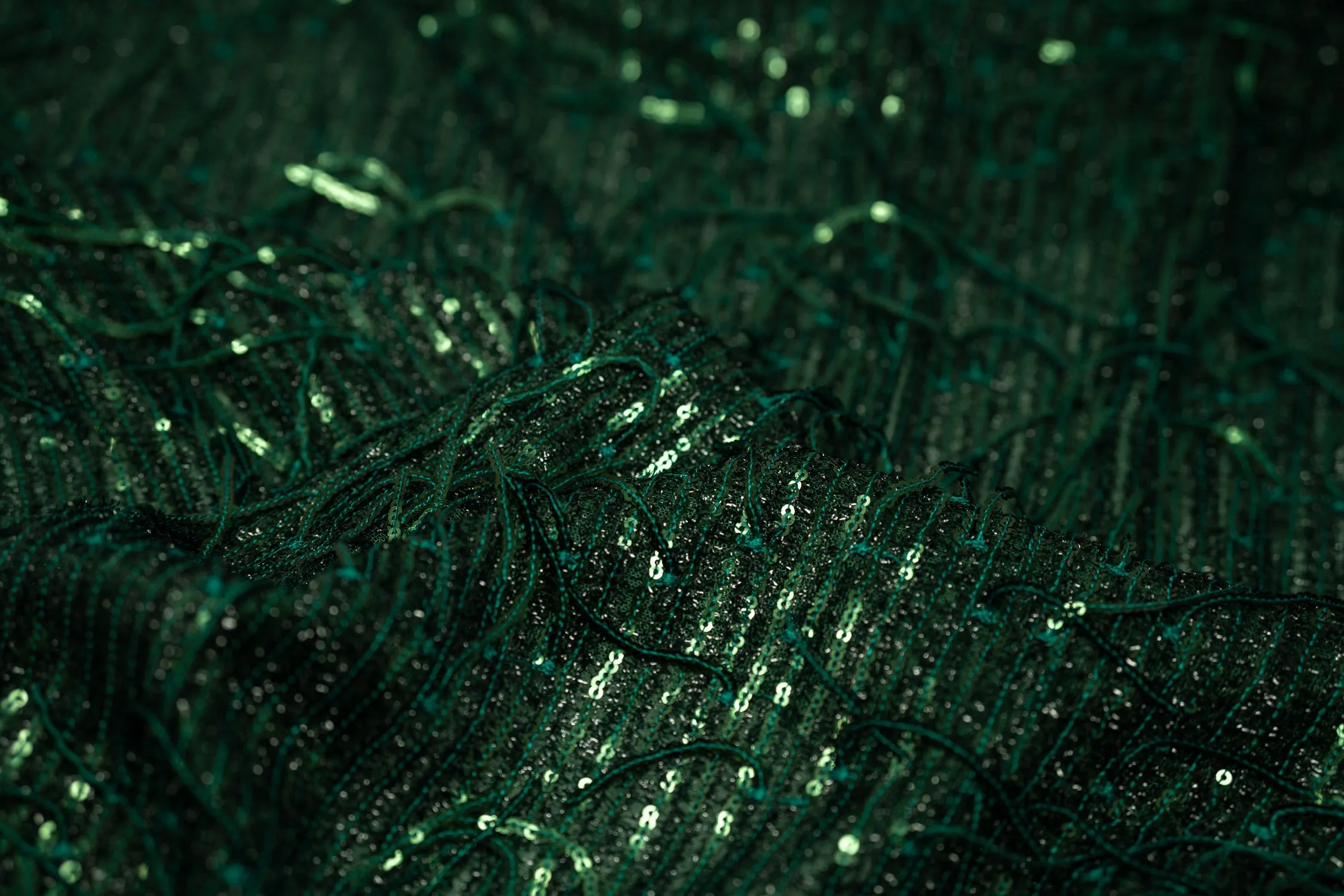 Shimmy Polyester Mesh with Dangle Sequin Fabric | Blue Moon Fabrics