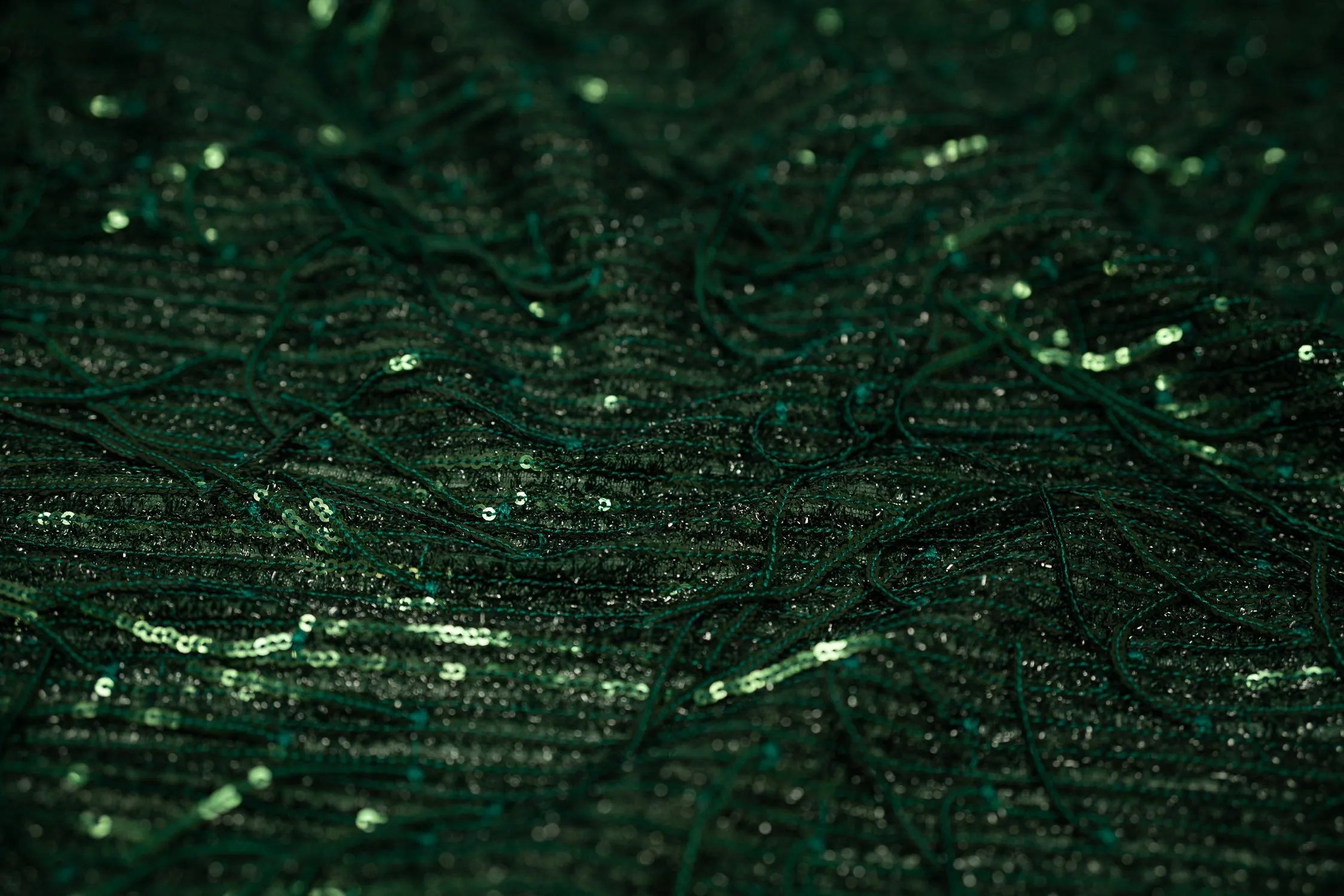 Shimmy Polyester Mesh with Dangle Sequin Fabric | Blue Moon Fabrics