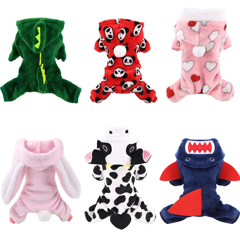 Soft  and Warm Jumpsuit Clothing for Pet Dogs