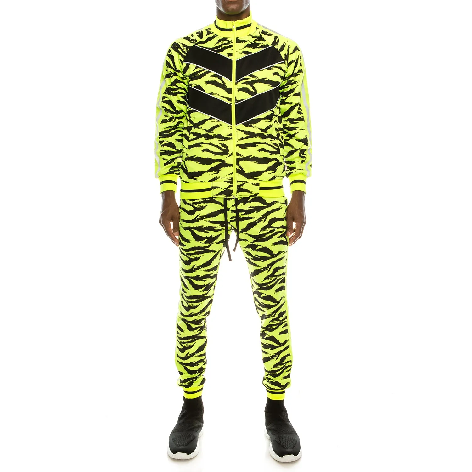 ST576 Reflective Tape Tiger Track Suit