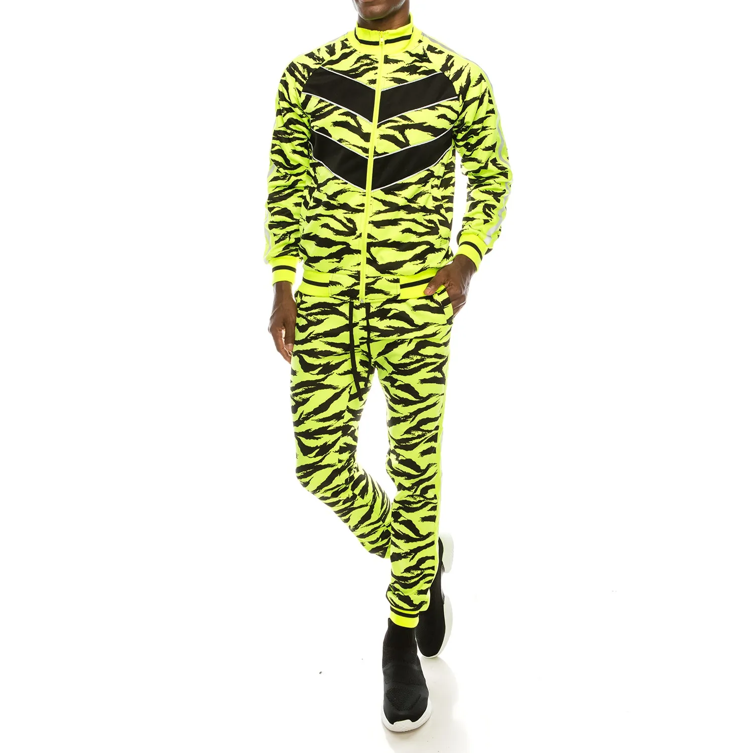 ST576 Reflective Tape Tiger Track Suit