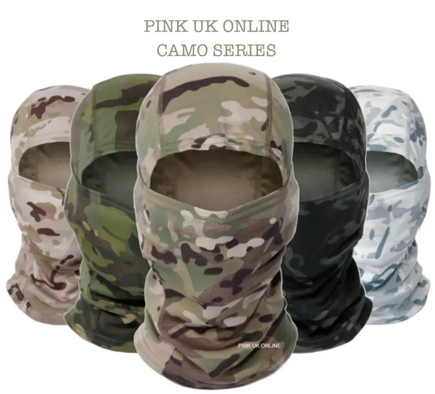 Tactical Hunting Balaclava Snood Mens Scarf Hood Neck Tube Face Mask Camo