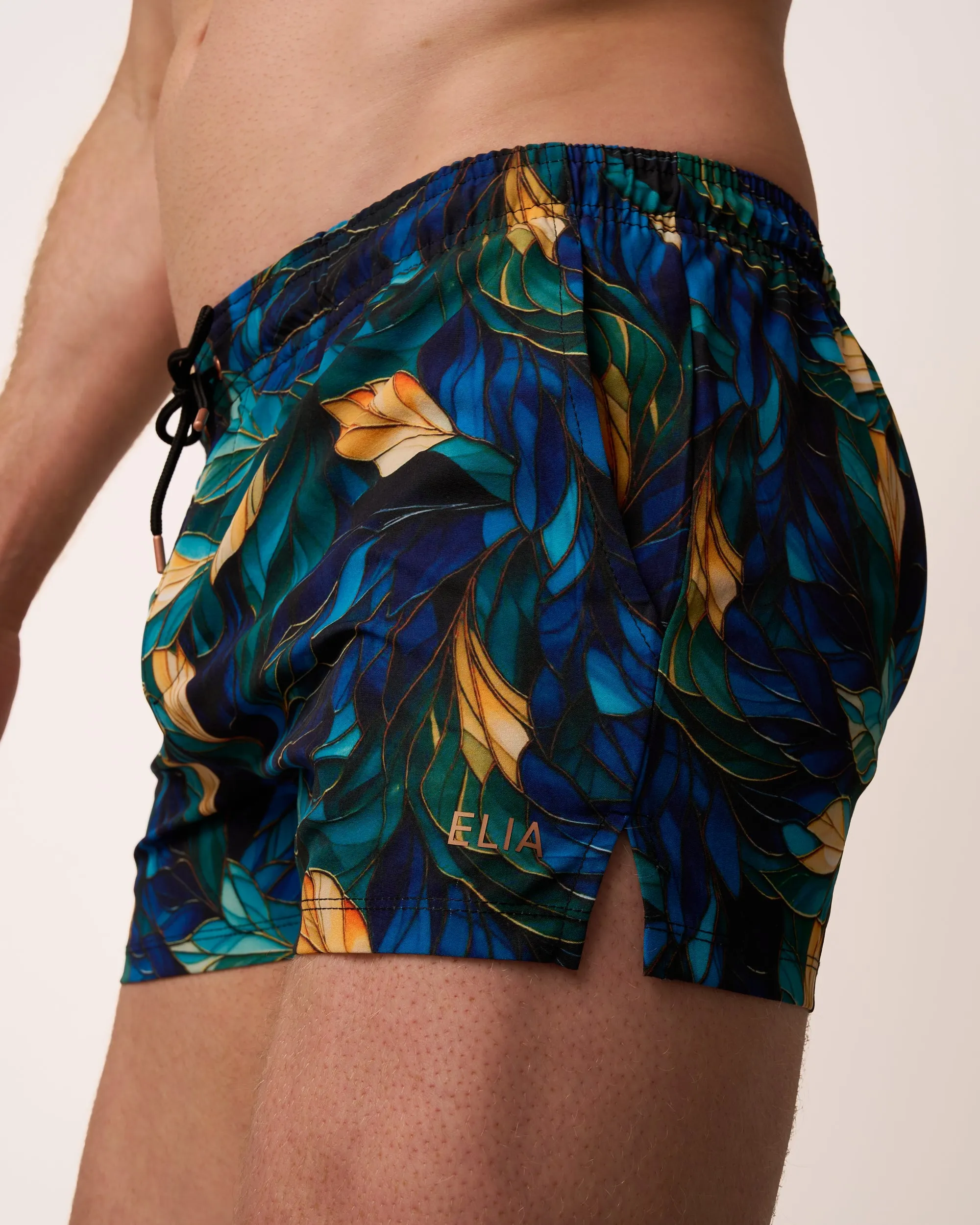 Titan Swim Short - Leaf Print