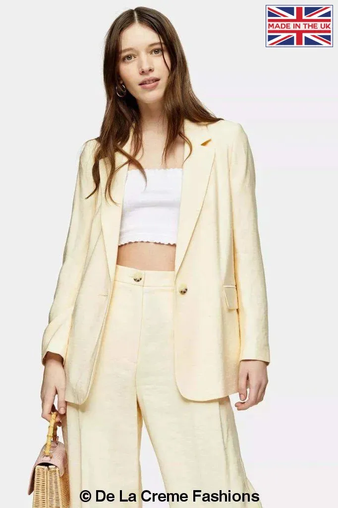 Topshop Womens Single Breasted Blazer & Trouser 2 Piece Suit