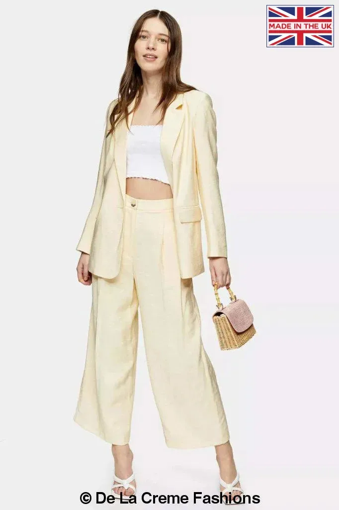 Topshop Womens Single Breasted Blazer & Trouser 2 Piece Suit