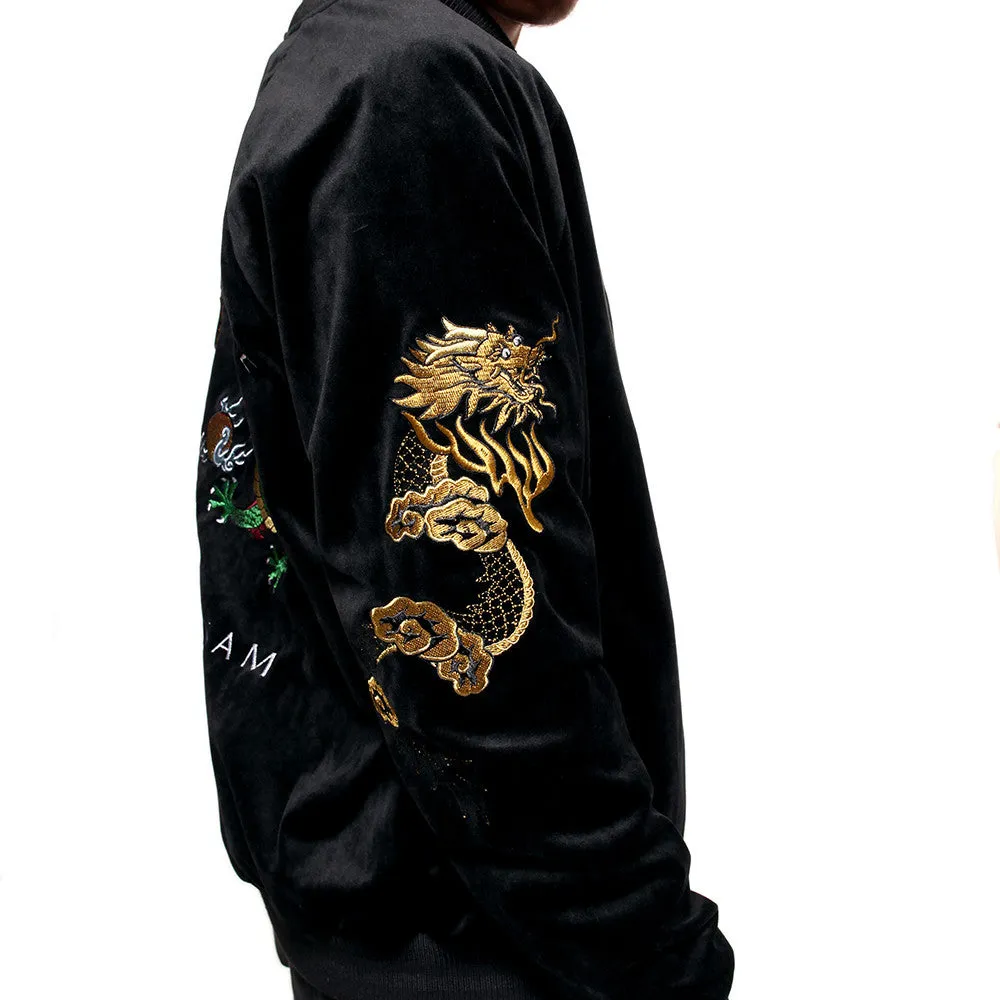 Vietnam Velvet Embroidery Bomber Souvenir Vintage Jacket *Low Stock*