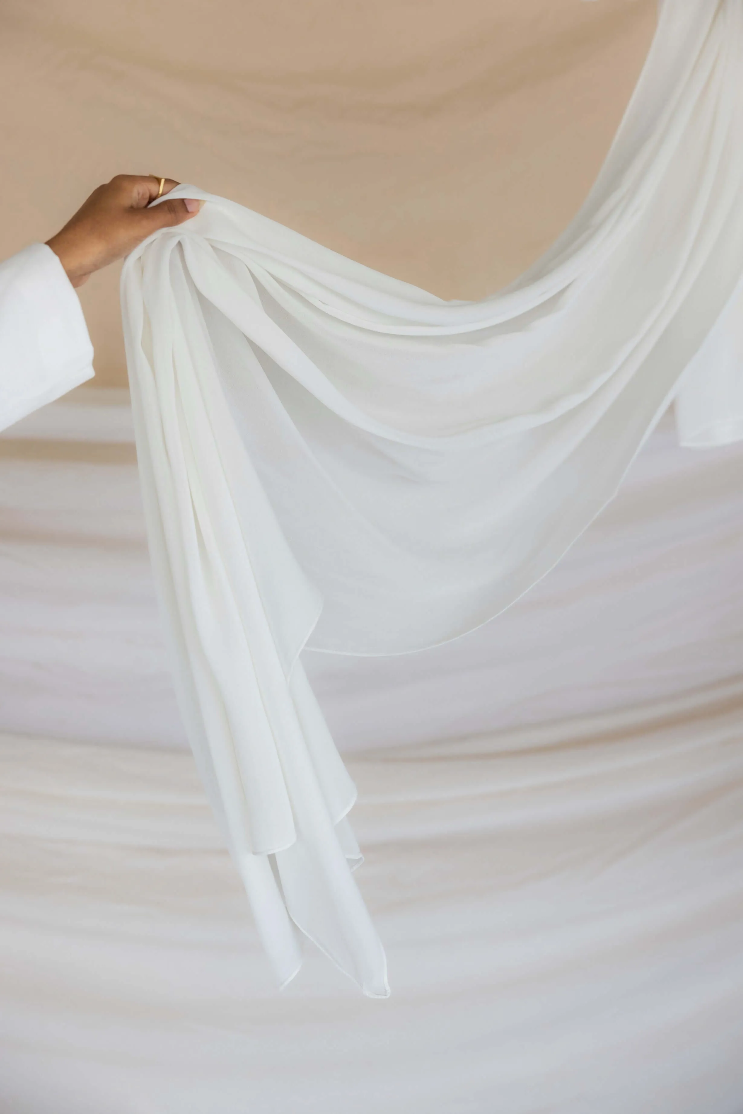 White Crepe Chiffon